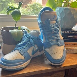 Nike Sky Blue and White Athletic Shoes